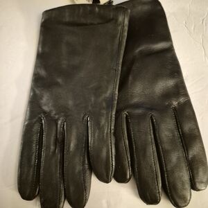 Classic Black Leather Gloves